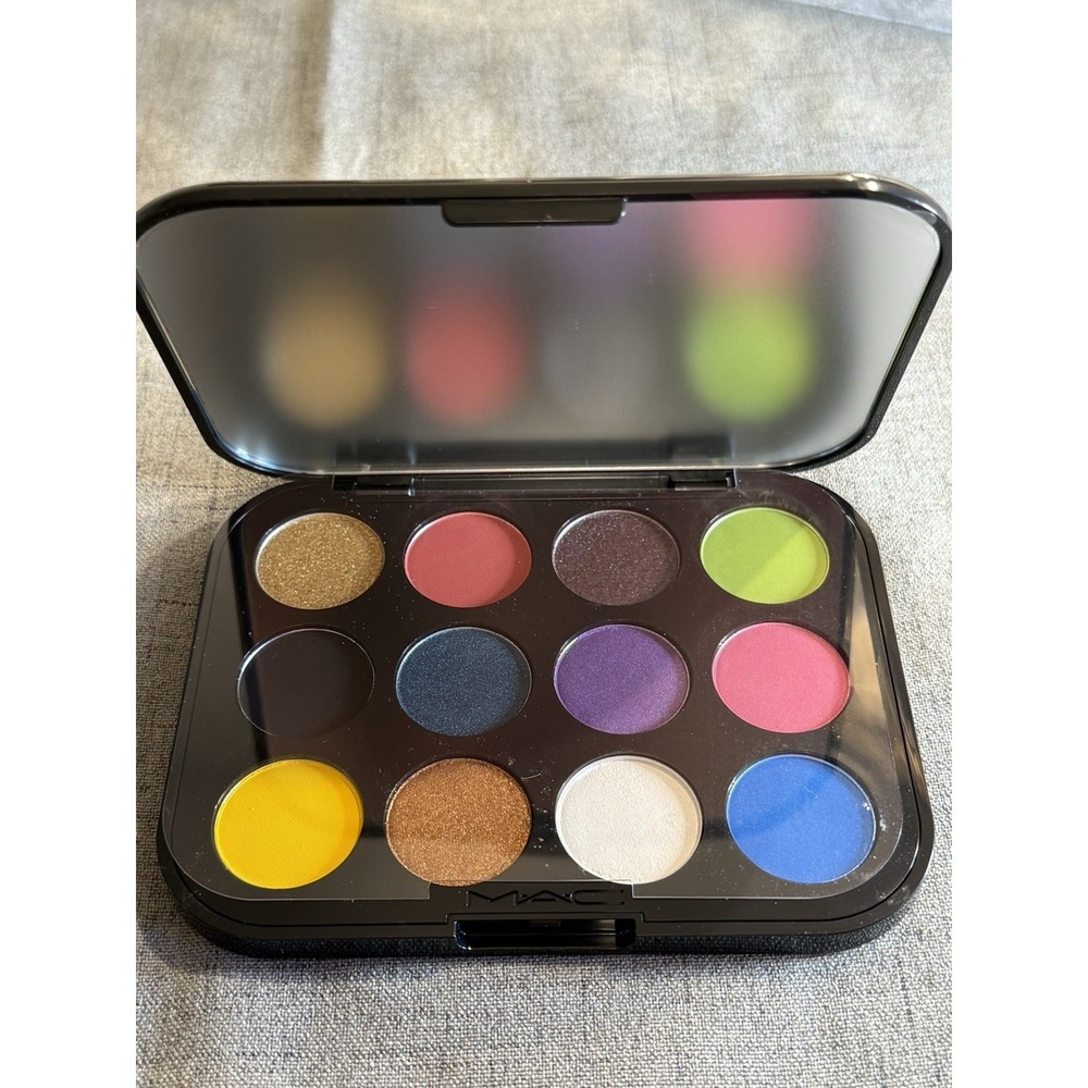 MAC CONNECT IN COLOR EYE SHADOW PALETTE 12 SHADES VIBRANT HI-FI COLOR New in Box - Picture 2 of 8